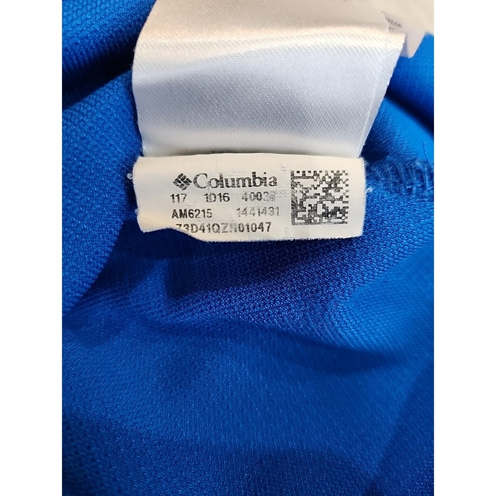Columbia Men's Polo Blue Omni-shade Size XL - Picture 3 of 4